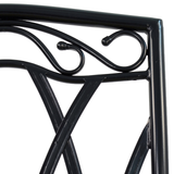 Byron Manor Avignon Stone Mosaic Garden Dining Table with 4 Ascot Chairs