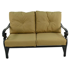 Byron Manor Hampton Garden Stone Rectangular Coffee Table with 2 Windsor Lounge Sofa Set