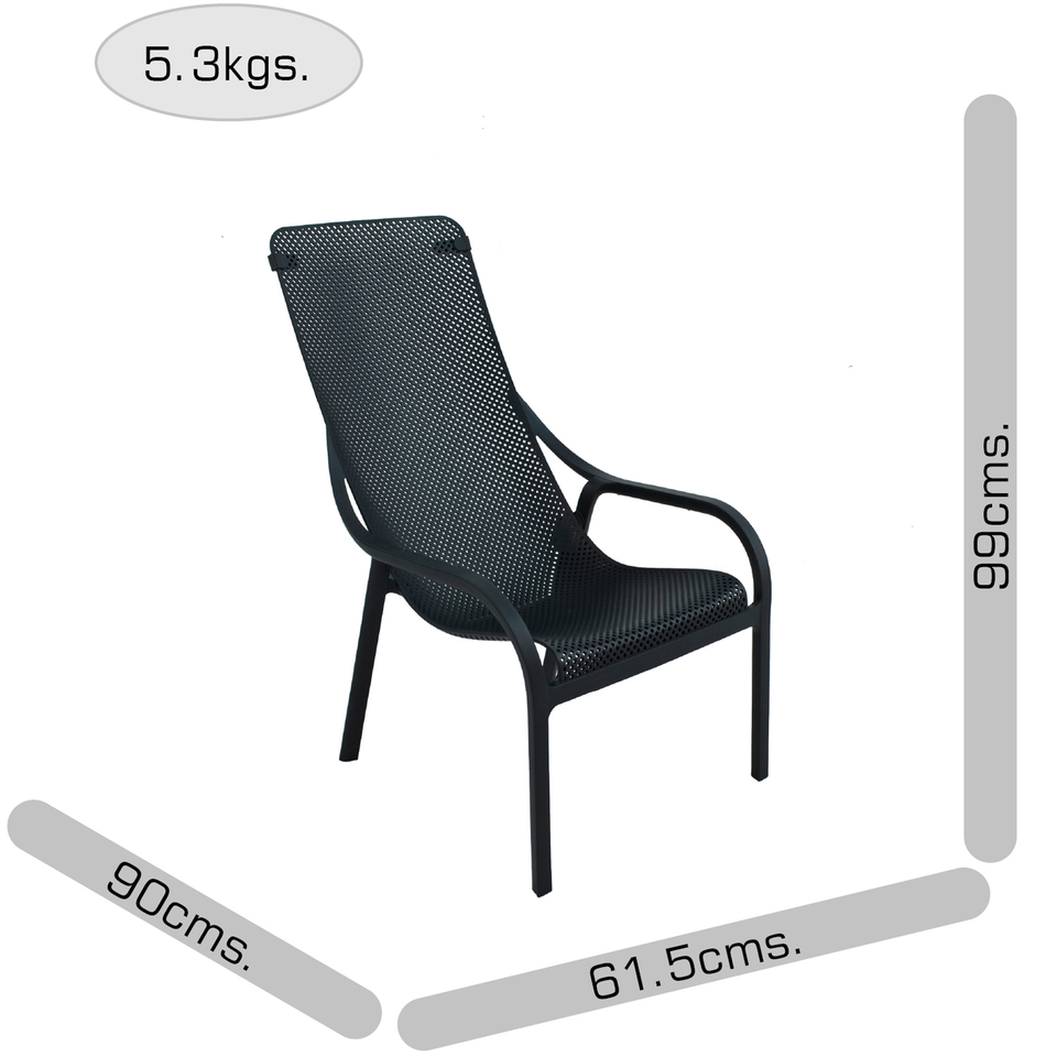 Nardi Net Lounge Chair in Turtle Dove