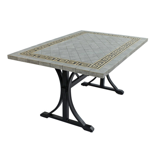 Byron Manor Burlington Stone Garden Dining Table