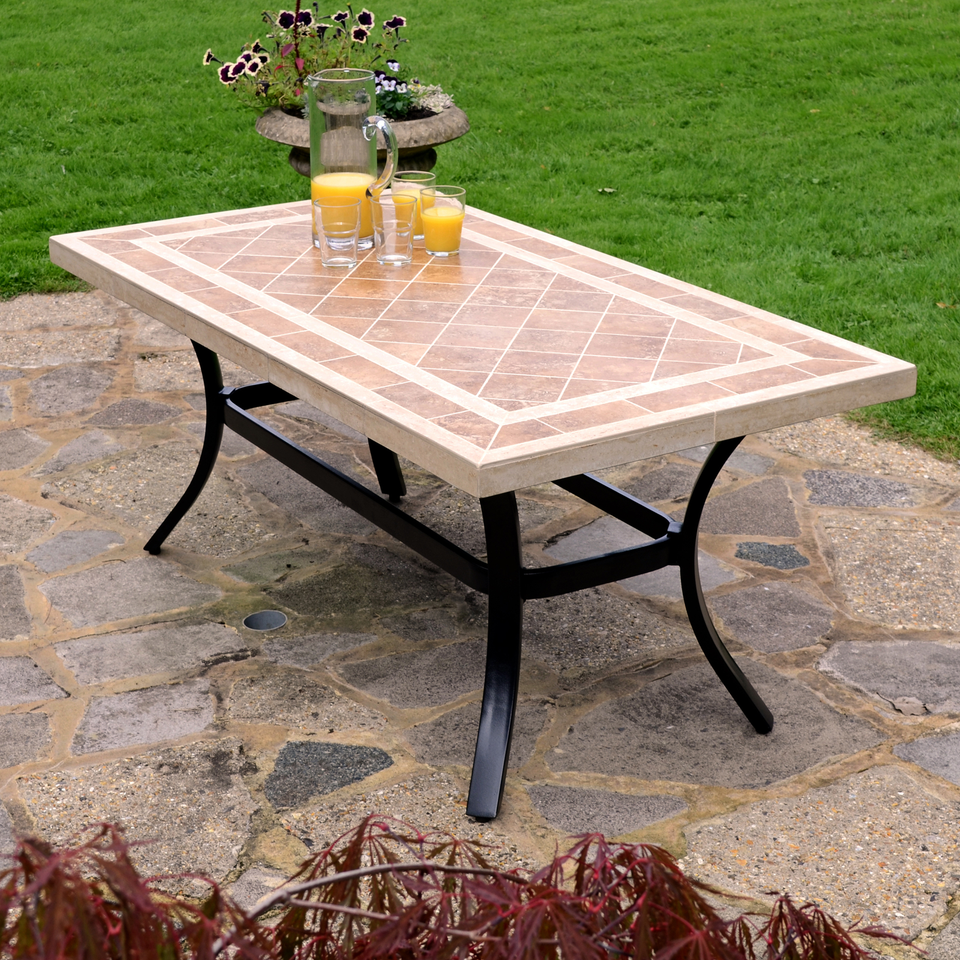Byron Manor Hampton Garden Stone Rectangular Coffee Table with Windsor Lounge Sofa & 2 Chair Set