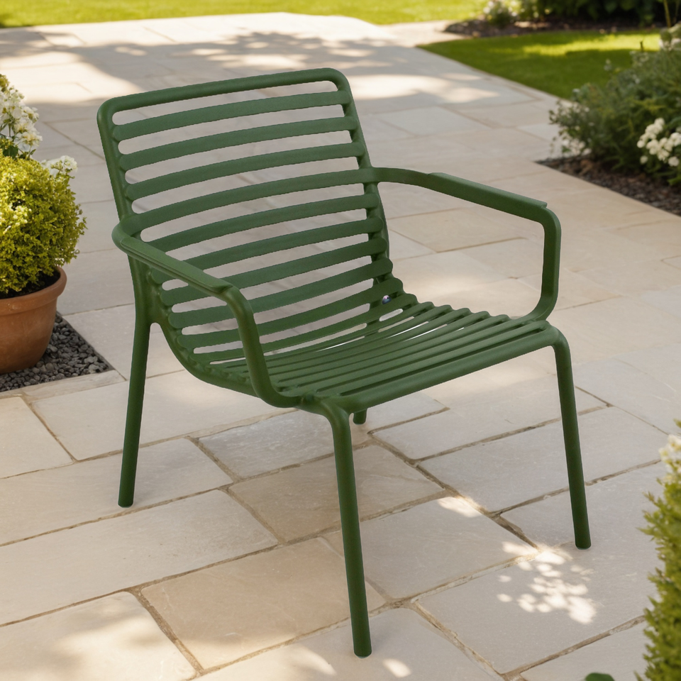 Nardi Doga Relax Outdoor Chair in Olive Green