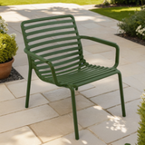 Nardi Doga Relax Outdoor Chair in Olive Green