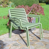 Nardi Doga Relax Outdoor Chair in Olive Green