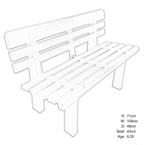 Trabella Genaro Garden Bench in Anthracite