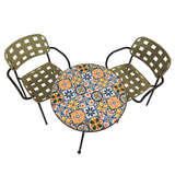 Summer Terrace Cuba Bistro 60cm with 2 Karin Chairs Garden Set